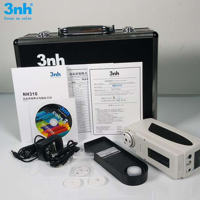 3nh Taşınabilir Renk Farkı Renkölçer ile 8mm 4mm Iki Apetures Kamera Yerleştirme NH310