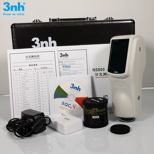 PC Yazılımı ile 3nh NS800 45/0 Yöntem Renkli Spektrofotometre